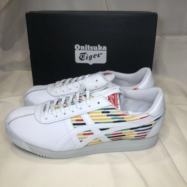 ASICS Sneakers Onitsuka Tiger uomo 9US bianco arcobaleno taglia 27 mai usate