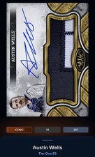 25 Topps Bunt DIGITAL Tier One Signature Relic ICONIC Austin Wells