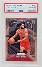 2019 Panini Prizm COBY WHITE RC Rookie Basketball Card PSA 10 GEM MINT. rookie card picture