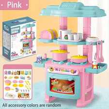Kids Cooking Kitchen Toy Set Toddler Children Pretend Kitchen Role Play Food Set