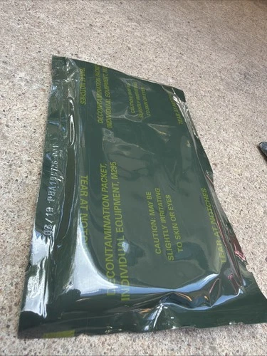 Lot of 20 Decontamination Kit, Individual, M295, for Chemical Suit Decon image 2