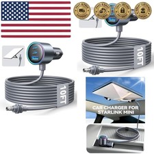 Starlink Mini Car Adapter, 10FT Starlink Mini Cable Car Charger, 12V-24V Cigaret