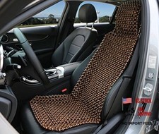 Natural Wood Beaded Seat Cover Everyday Vechicles Pickup, SUV, Sedan, MPV 