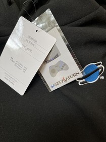 SEGA Saturn Hoodie M Black Don Quijote Limited Pullover New w/ Sticker