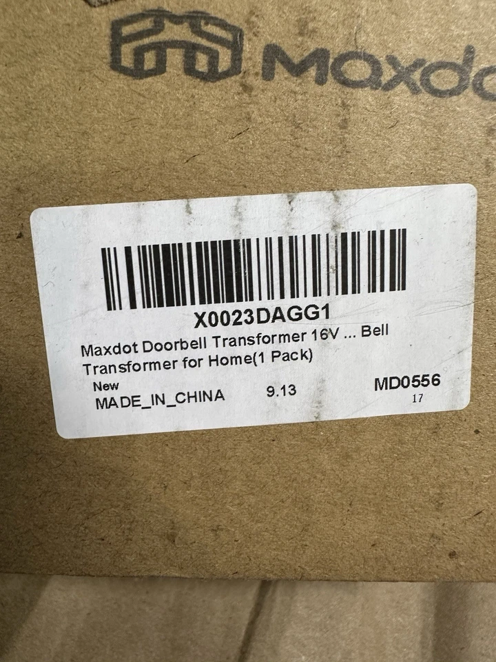 2X Maxdot Doorbell Transformer 120V Sec: 16V 10VA Class 2 - Image 2 of 4