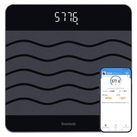 Digitale Personenwaage 300Kg PräZision Bmi App Glas Led Schwarz