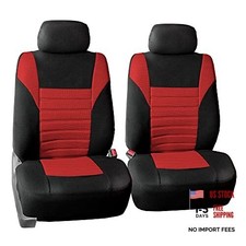Car Seat Covers Premium 3d Air Mesh - Low Back Car Seats With Red Front Set