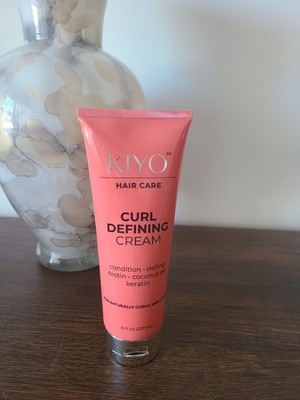 Kiyo Hair Care Curl Defining Cream with Biotin, Coconut Oil, Shea, Keratin- New