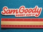 5.5" Store STICKER - SAM GOODY: USA Music and Entertainment Retailer Since 1951