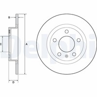 2X Delphi Bremsscheibe BG4675 FüR X15 Adam J79 Opel Corsa M13 S07 L08 L68 Turbo