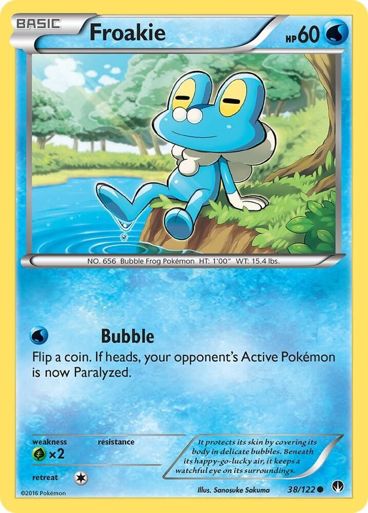 Froakie #38/122 Xy - Breakpoint Common Pokemon TCG LP