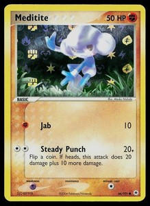 Pokemon TCG Meditite 66/101 Hidden Legends Reverse Holo