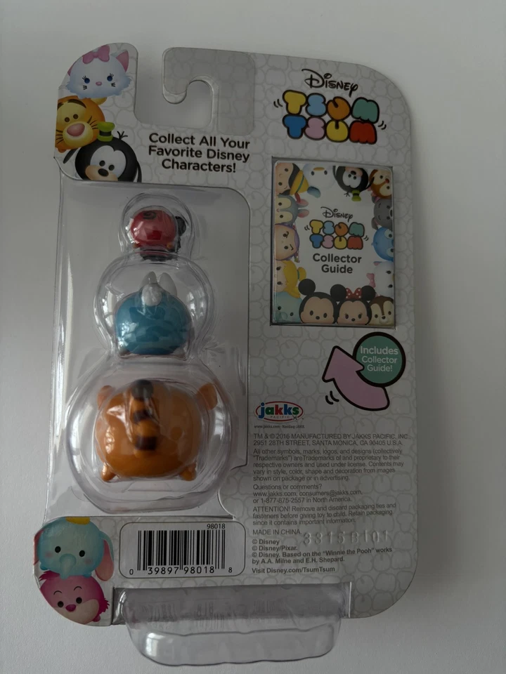 Disney Tsum Tsum Series 1 Tigger 151 White Rabbit 138 Mickey Stackable 3 Pack - Image 2 of 3