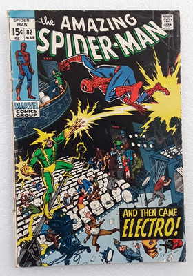 Amazing Spider-Man #82 And Then Came Electro Comic 1970