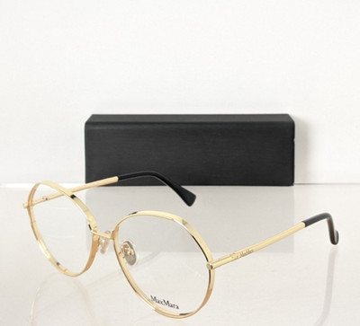 Brand New Authentic Max Mara Eyeglasses MM 5139 030 Gold 56mm Frame