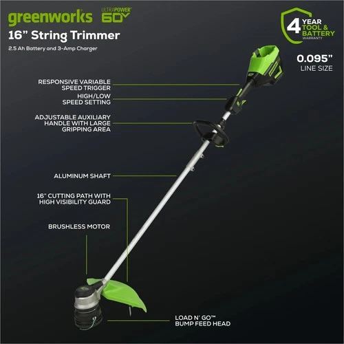 Greenworks Pro String Trimmer - Thumbnail 4