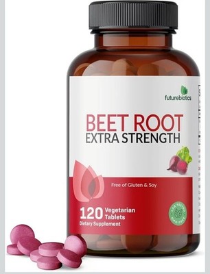 Futurebiotics Beet Root Extra Strength 120 Vegetarian Tablets Dietary Supplement