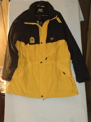 HELLY HANSEN SKI JACKET MENS XL WATERPROOF WITH BLACK HOOD, BODDINGTON PUB PATCH