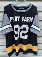 VTG 92 Y2K Phat Farm Tee Shirt Baggy Hip Hop Skater Streetwear Graphic XXL