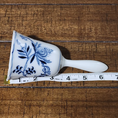 Campanella da Pranzo Vintage Blu Danubio Giappone Porcellana Blu e Bianco Disegno Floreale - Foto 9 di 9