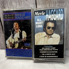 Merle Haggard  Lot Of 2 Cassettes Untested 