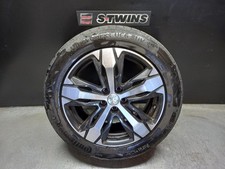 PEUGEOT 3008 WHEEL ALLOY FACTORY, 18X7.5IN, 5 SPOKE, SILVER/BLACK, LOS ANGELES T