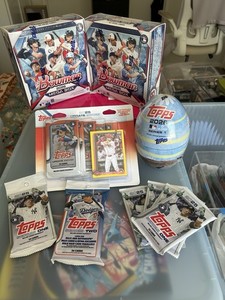 2026 2 MLB Bowman Mega Boxes New Lot 1 Blister 2 Topps Fat 4 Retail Packs, 1 Egg