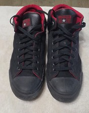 Converse Chuck Taylor All Star High Street Mid Black Red 164883C Men Size 10 Sho