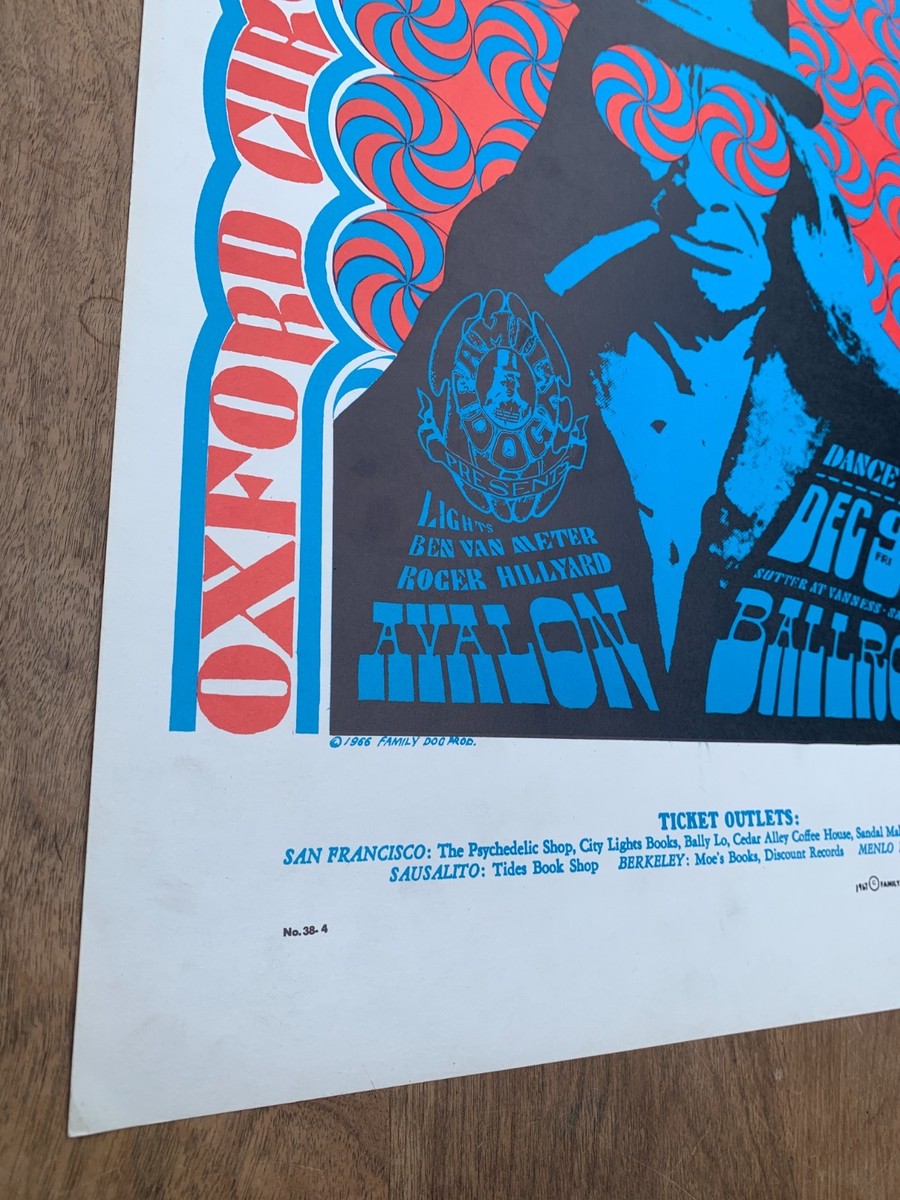 Janis Joplin Concert Poster 1966 Family Dog Victor Moscoso 3rd