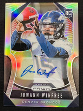 JUWANN WINFREE 2019 Panini Prizm Silver Prizm #387 Rookie Card RC AUTO