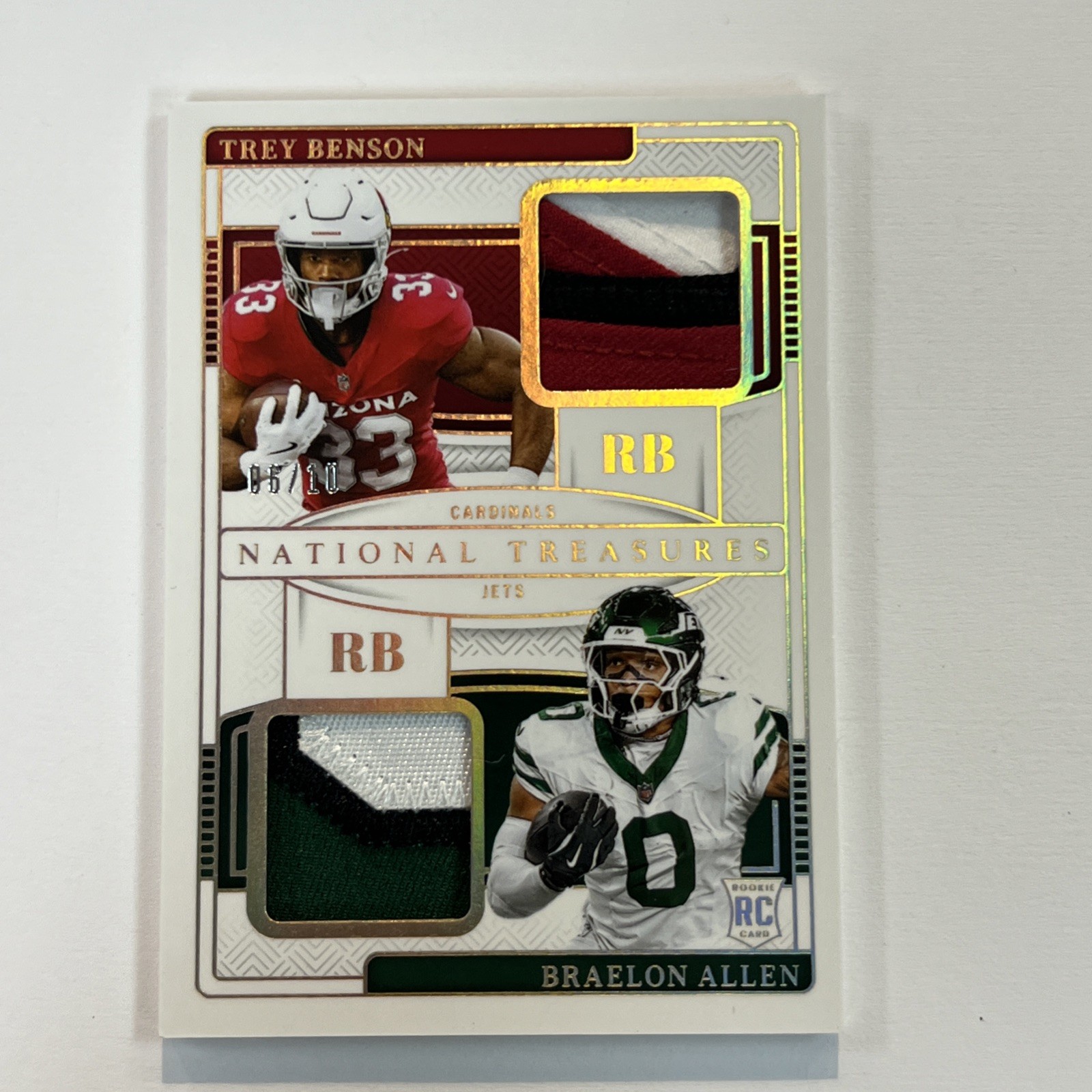 Trey Benson 2024 Panini Optic Black Pandora /25 Rookie Autograph #293 RC KG