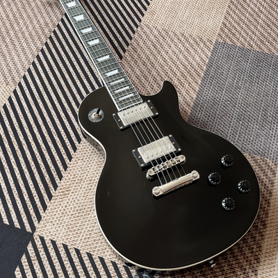 #ad Standard Black Electric Guitar chrome hardware in stock free shipping $189.00