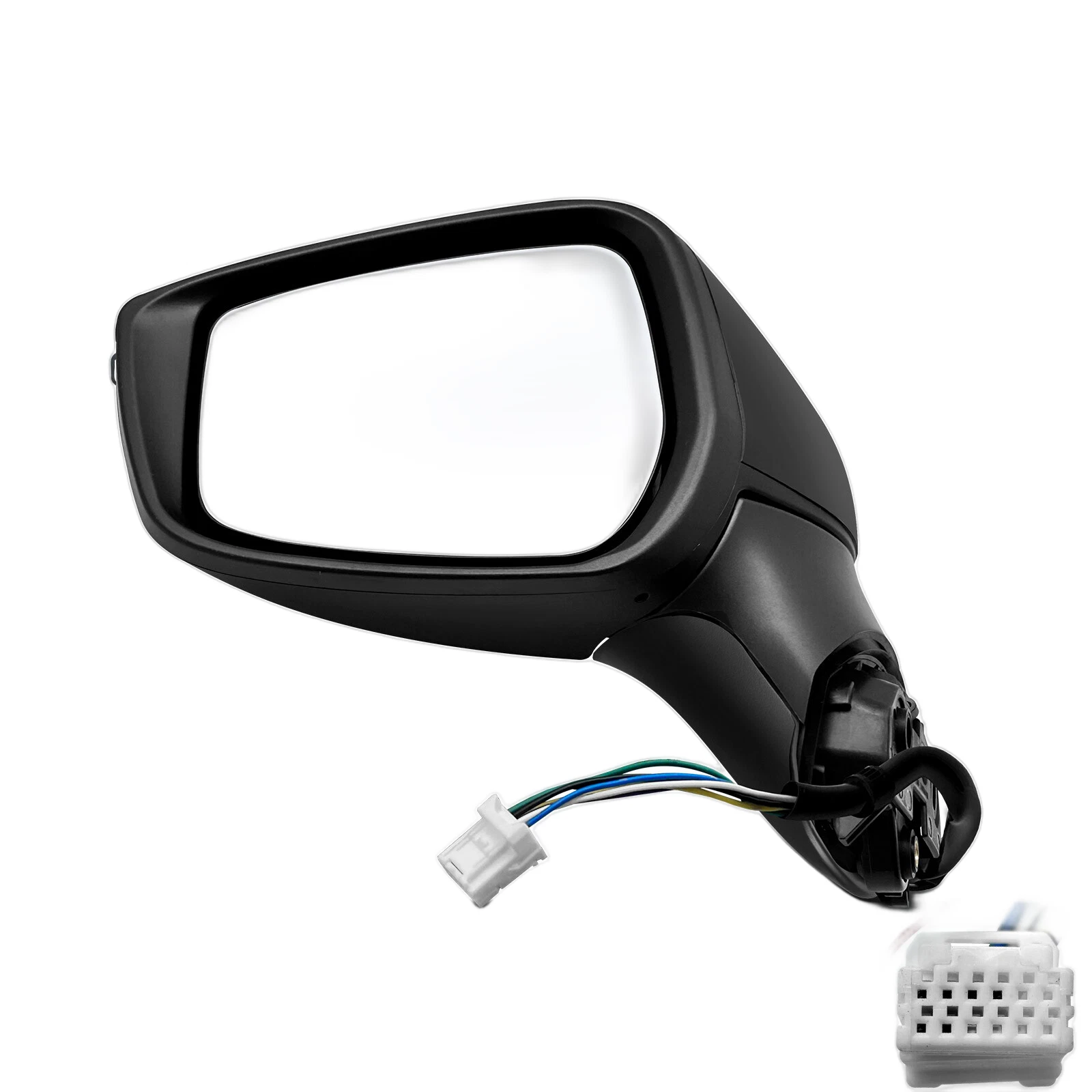 Left Driver Side Black Mirror w/Heated Power Glass Adjust for Nissan Versa 20-22