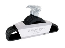 Home  Living Velvet-effect coat hangers 25-pack HWP235290