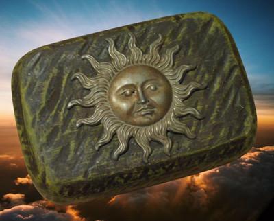 Sun plaster concrete cement brick plastic mold mould 9'' x 6'' x over 2'' thick