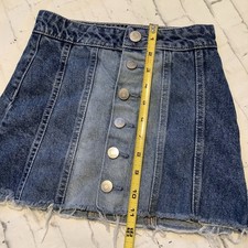 Girls Denim Skort Size 7 Blue Jean Skirt Justice Guc