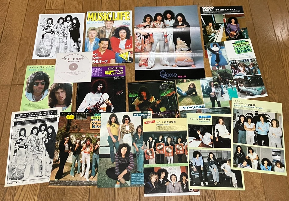 Queen Clippings /Portrait / Notebook / Message Sheet & Music Life Magazine 1975 - Image 2 of 4