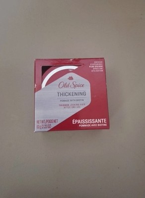 Old Spice Thickening Pomade with Biotin 2.22 oz New