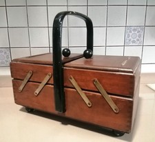 Cestino Porta Cucito 2 Piani - Anni 40/50