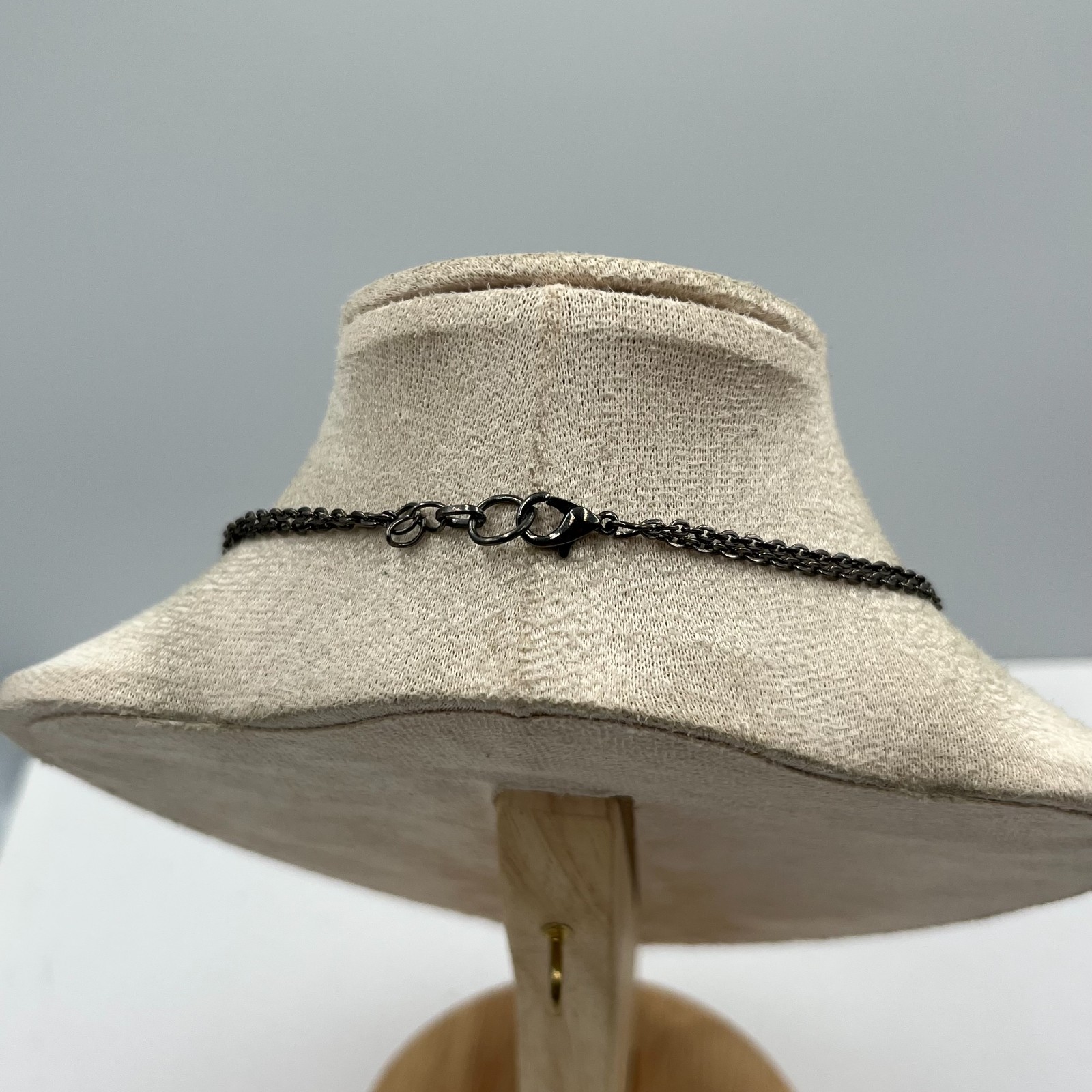 Vintage Silver Tone Interlocking Double Heart Nec… - image 6