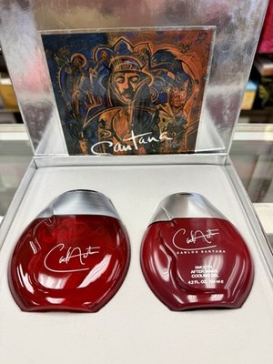 CARLOS SANTANA For Men Set: 3.4 oz Fine Cologne Spray + 4.2oz AftrSh. Gel - NEW