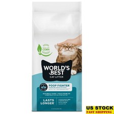 Natural Cat Litter Poop Fighter Odor Defense Fast Clumping Dust Free Flushable