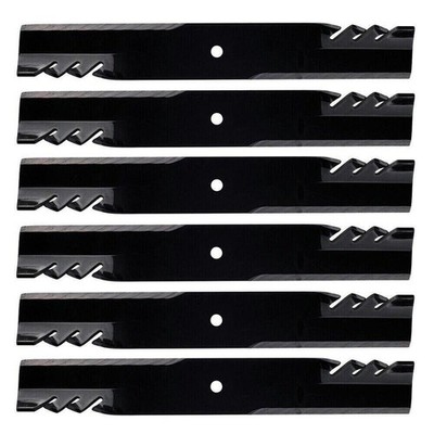 Proven Part 6PK Toothed Mulching Blades Fit Exmark 116-5173-S, 103-0301-S