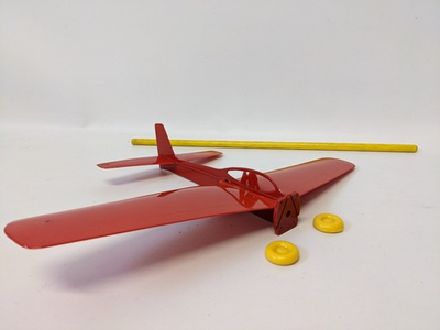 #ad #ad RARE Vintage 1960s HERKIMER OK Cub Cadet Tether Control Line Model Airplane $40.00