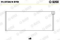 Glyco Pleuellager 71-3728/4 STD FüR Audi Seat AAZ VW AFN Skoda AHU 1Z ABL Passat