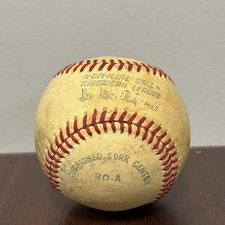 1977-1984 Era Rocky Colavito Signed Game Used OALB American League Baseball Ball