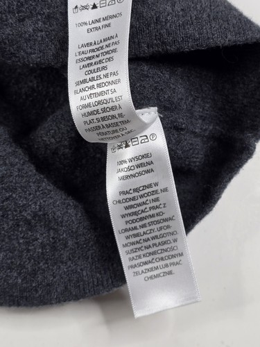 100% Extra Fine Merino Wool Sweater Kids 7 To 8 Years Round Neck V-Neck Winter - Picture 7 of 9