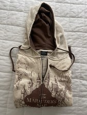 NWT LARGE Harry Potter Marauder Map Hoodie Universal Studios Wizard World
