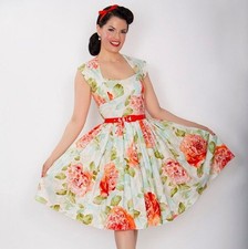 Bernie Dexter Veronique Fit and Flare Size 14 Floral Retro Vintage-style 50s