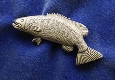 Empire Pewter Smallmouth Bass Fish Pin